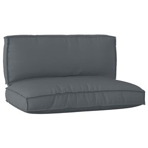 vidaXL Palettenkissenset 2 pcs Anthrazit Oxford-Stoff