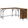 vidaXL Schreibtisch R&auml;uchereiche 141x141x75 cm Holzwerkstoff