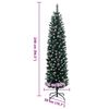 vidaXL K&uuml;nstlicher Weihnachtsbaum Schlank 300 LEDs 240 cm
