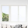 vidaXL Fensterfolie Statisch Matt Wei&szlig; 45x500 cm PVC