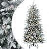 vidaXL K&uuml;nstlicher klappbarer Weihnachtsbaum 120 cm 150 LEDs