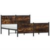 vidaXL Metallbett ohne Matratze R&auml;uchereiche 137x190 cm