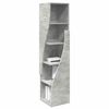 vidaXL Eckschrank Beton Grau 32x32x140cm Holzwerkstoff