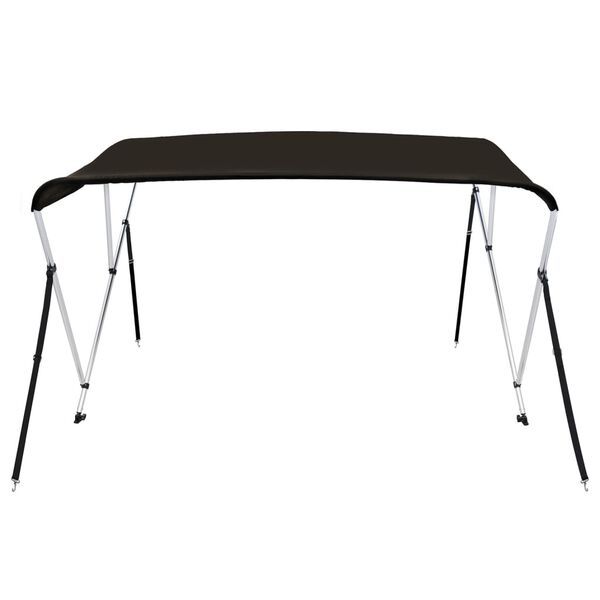 vidaXL 3-Bow Bimini-Top Schwarz 183x160x137 cm