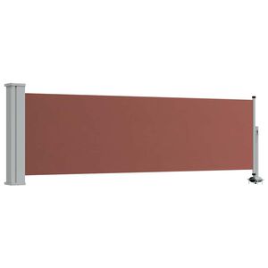 vidaXL Ausziehbare Seitenmarkise 80&times;300 cm Braun