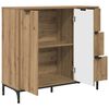 vidaXL Sideboard Artisan-Eiche 89,5 x 33 x 82 cm Holzwerkstoff