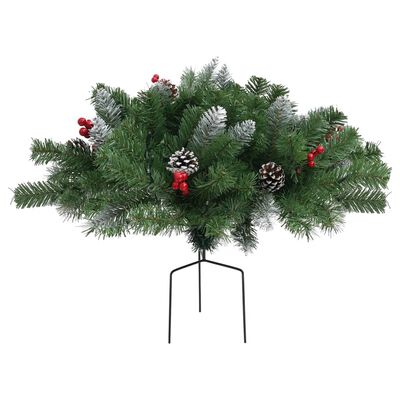 vidaXL Künstlicher Weihnachtsbaum mit Beleuchtung Outdoor Grün 40 cm