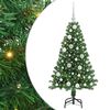 vidaXL K&uuml;nstlicher Weihnachtsbaum mit 150 LEDs mit St&auml;nder Gr&uuml;n 120 cm