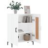 vidaXL Sideboard Hochglanz-Wei&szlig; 69,5x34x90 cm Holzwerkstoff