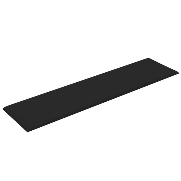 vidaXL Wandkopfteilen 12 pcs Schwarz 60 x 15 cm Stoff