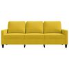 vidaXL 3-Sitzer-Sofa Gelb 180 cm Samt