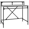 vidaXL Schreibtisch Grau Sonoma 100x50x90 cm Holzwerkstoff und Eisen