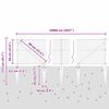 vidaXL Zaunpfosten Grau 100 x 0,6 m (36 mm Maschen) Stahl und PVC