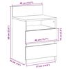 vidaXL Nachttisch mit 2 Schubladen Sonoma-Eiche 40x33x60 cm