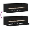 vidaXL Tagesbett Schwarz Eichen-Optik 90 x 190 cm Holzwerkstoff