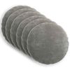 vidaXL Kissenbezug 6 stk. HEERLEN Dunkelgrau &Oslash; 50 cm Chenille-Stoff