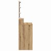vidaXL Schminktisch Artisan-Eiche 80 x 41 x 144,5 cm Holzwerkstoff