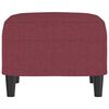 vidaXL Fu&szlig;hocker Weinrot 60x50x41 cm Stoff