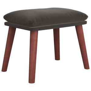 vidaXL Fu&szlig;hocker Dunkelgrau 45x29,5x35 cm Samt
