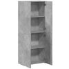 vidaXL Aktenschrank Betongrau 60x32x153 cm Holzwerkstoff