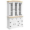vidaXL Highboard Corona 112x43x191,5 cm Massivholz Mexikanische Kiefer
