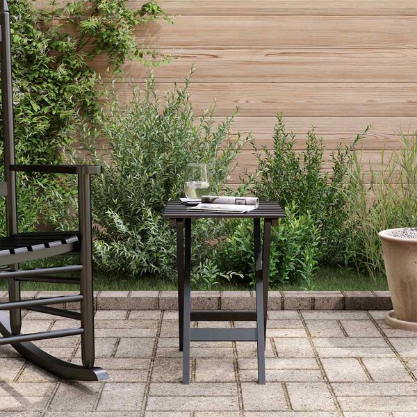 vidaXL Beistelltisch Klappbar Schwarz Massivholz Pappel