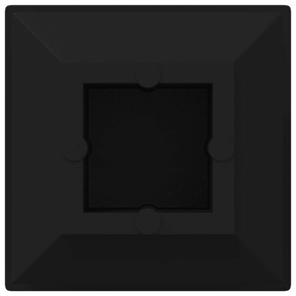 vidaXL Endkappen 12 pcs Schwarz 15 x 15 x 15 mm PP