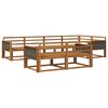 vidaXL Outdoor-Sofagarnitur 7 pcs Natur Massivholz Akazie