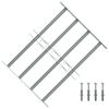 vidaXL Fenstergitter Verstellbar mit 4 Querst&auml;ben 500-650 mm