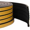 vidaXL Selbstklebende Fensterdichtung Schwarz 15 x 8 mm 12 m