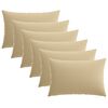 vidaXL Kissenbezug 6 pcs HEERLEN Beige 50 x 75 cm Polyester