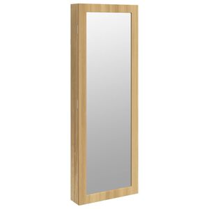 vidaXL Spiegel-Schmuckschrank mit LED-Beleuchtung Wandmontage