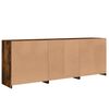 vidaXL Sideboard mit LED-Leuchten R&auml;uchereiche 181,5x37x67 cm