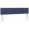 vidaXL Boxspringbett mit Matratze Blau 120x190 cm Stoff
