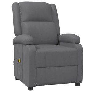 vidaXL Massagesessel Grau Kunstleder