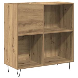 vidaXL Schallplattenschrank mit Regal Artisan-Eiche 85 x 38 x 89 cm