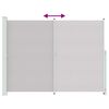 vidaXL Seitenmarkise Ausziehbar 220x300 cm Grau
