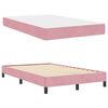 vidaXL Boxspringbett mit Matratze Rosa 120 x 200 cm Stoff