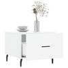 vidaXL Couchtische 2 Stk. Hochglanz-Wei&szlig; 50x50x40 cm Holzwerkstoff
