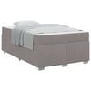 vidaXL Bettrahmen Taupe 120 x 200 cm Stoff