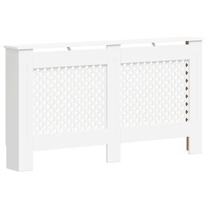vidaXL Heizk&ouml;rperabdeckung Wei&szlig; 152x19x81,5 cm MDF