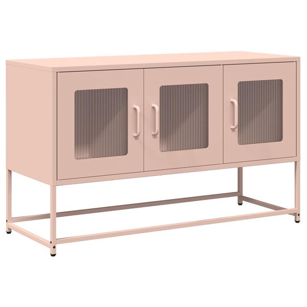 vidaXL TV-Schrank Rosa 100,5x39x60,5 cm Kaltgewalzter Stahl