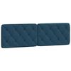 vidaXL Kopfteil-Kissen Blau 160 cm Samt