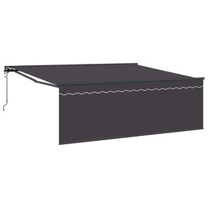 vidaXL Ausziehbare Markise Anthrazit 400 x 300 cm