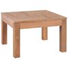 vidaXL Couchtisch Massivholz Teak Natur 60x60x40 cm