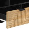 vidaXL TV-Schrank Braun 100x33x46 cm Massivholz Mango