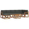 vidaXL Outdoor-Sofagarnitur 8 stk. Natur und Anthrazit