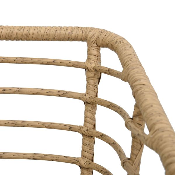 vidaXL 3-tlg. Bistro-Set Poly Rattan Eiche