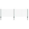 vidaXL Maschendrahtzaun mit Pfosten 25 x 0,8 m PVC-beschichteter Stahl