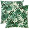 vidaXL Kissenbezug 2 pcs HEERLEN Blattmuster 65 x 65 cm Polyester